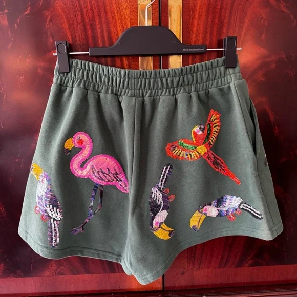 Queen of Sparkles Take Flight Multi Bird Shorts - Picture 9 of 17